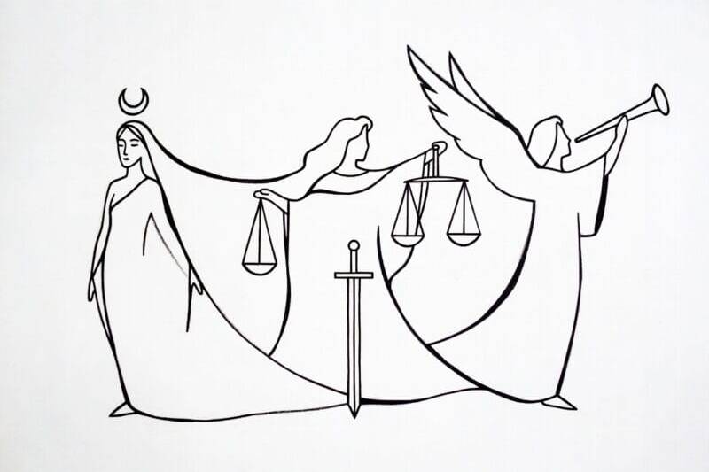 Arcanos Natales - La Sacerdotisa, La Justicia y el Juicio